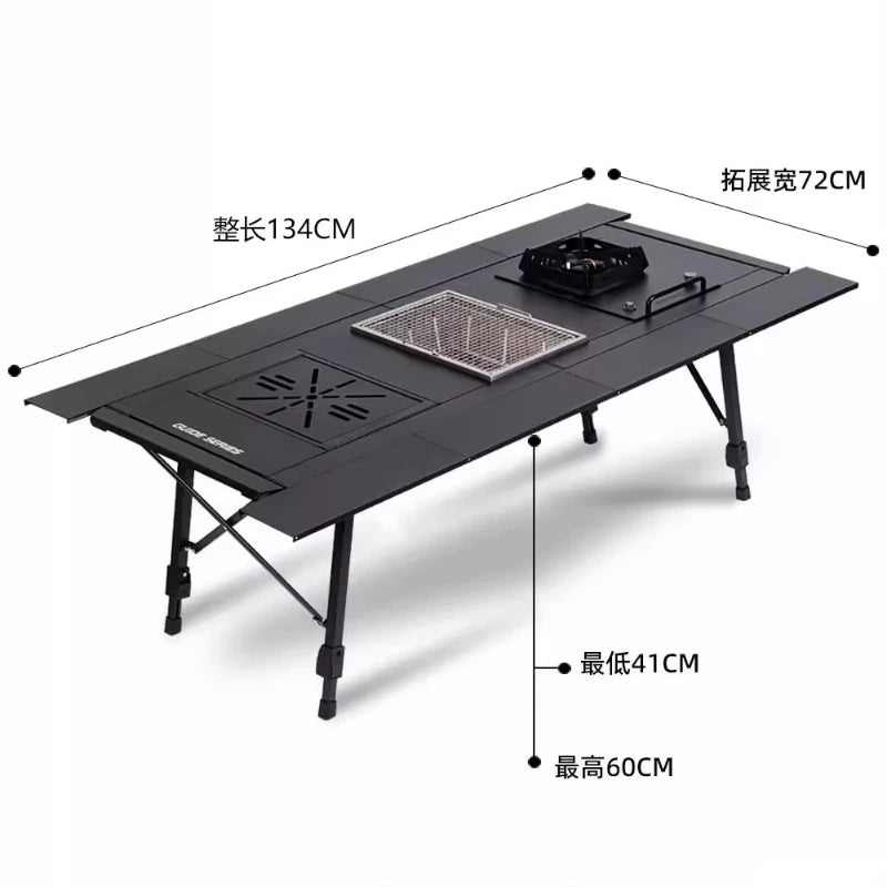 Patio Modern Outdoor Dining Firepit Table - Bistro Backyard Furniture