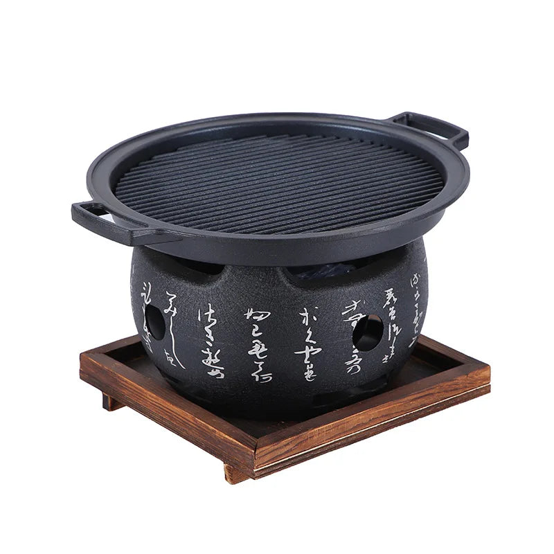 Mini Barbecue Charcoal Grill Tray - Small Home BBQ Charcoal Stove