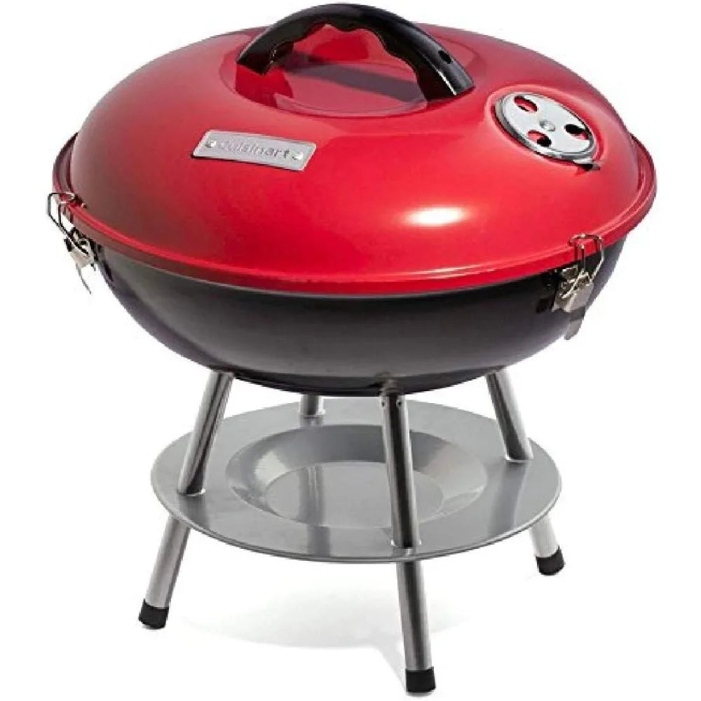 Portable Charcoal BBQ Grill Kettle - Outdoor Smoker for Patio, Backyard & Camping
