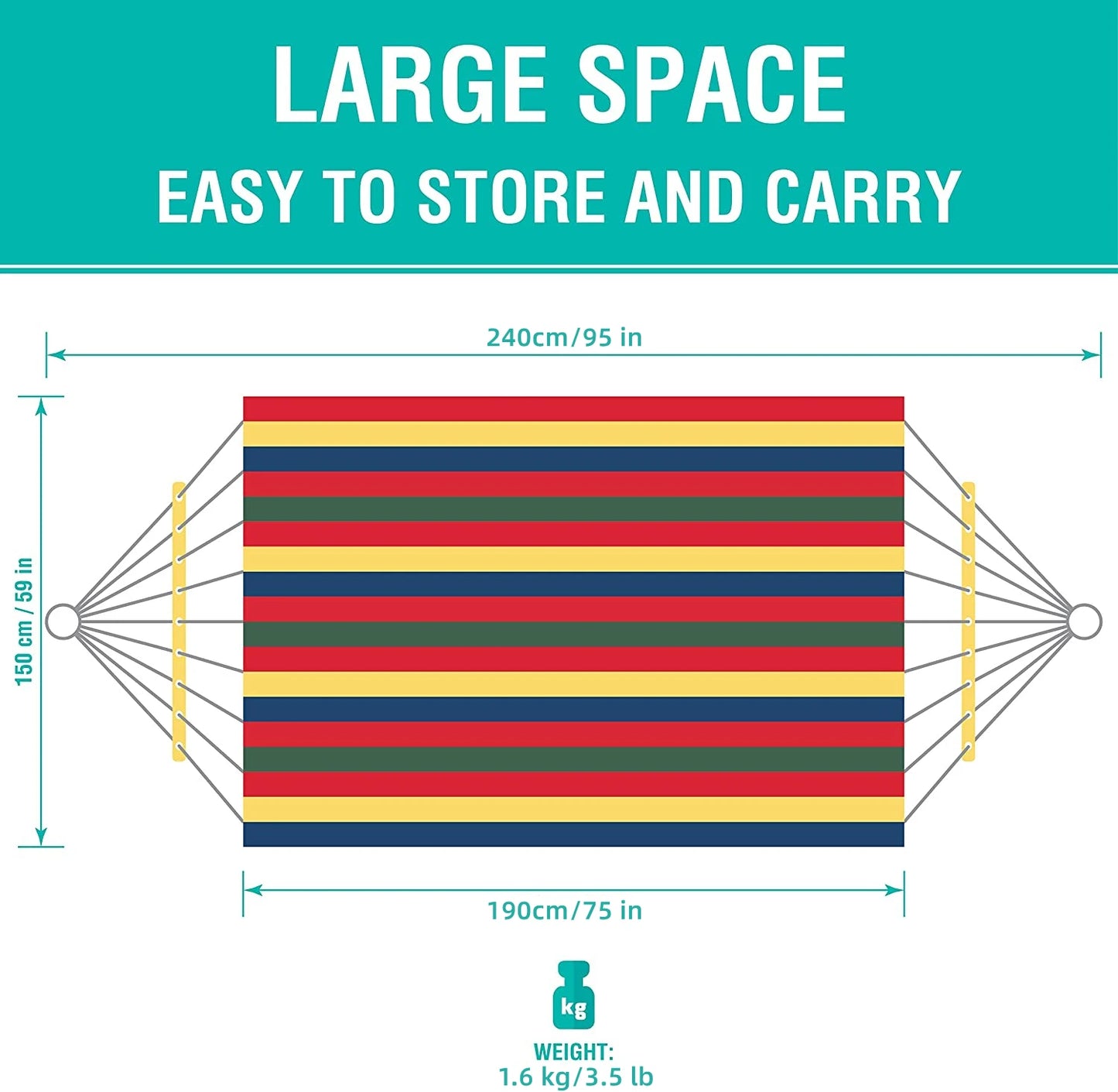 Portable Canvas Hammock – Single & Double
