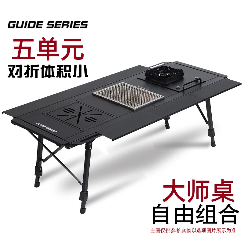 Patio Modern Outdoor Dining Firepit Table - Bistro Backyard Furniture