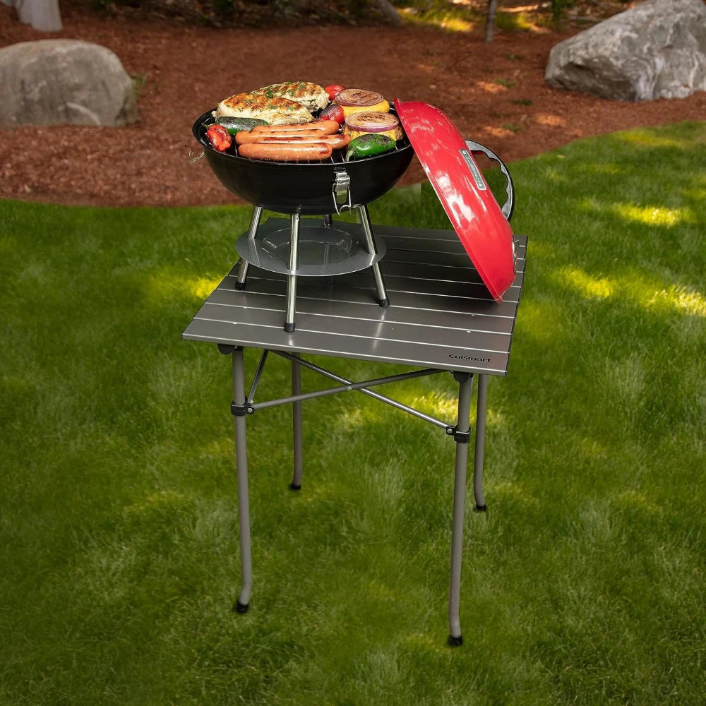 Portable Charcoal BBQ Grill Kettle - Outdoor Smoker for Patio, Backyard & Camping