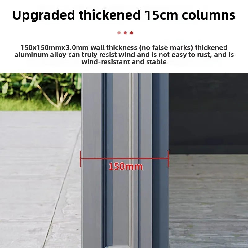 Electric Louvered Aluminum Pergola Pavilion – Motorized Sunshade