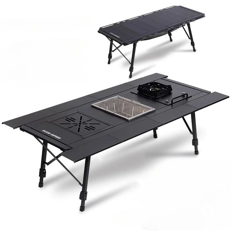 Patio Modern Outdoor Dining Firepit Table - Bistro Backyard Furniture
