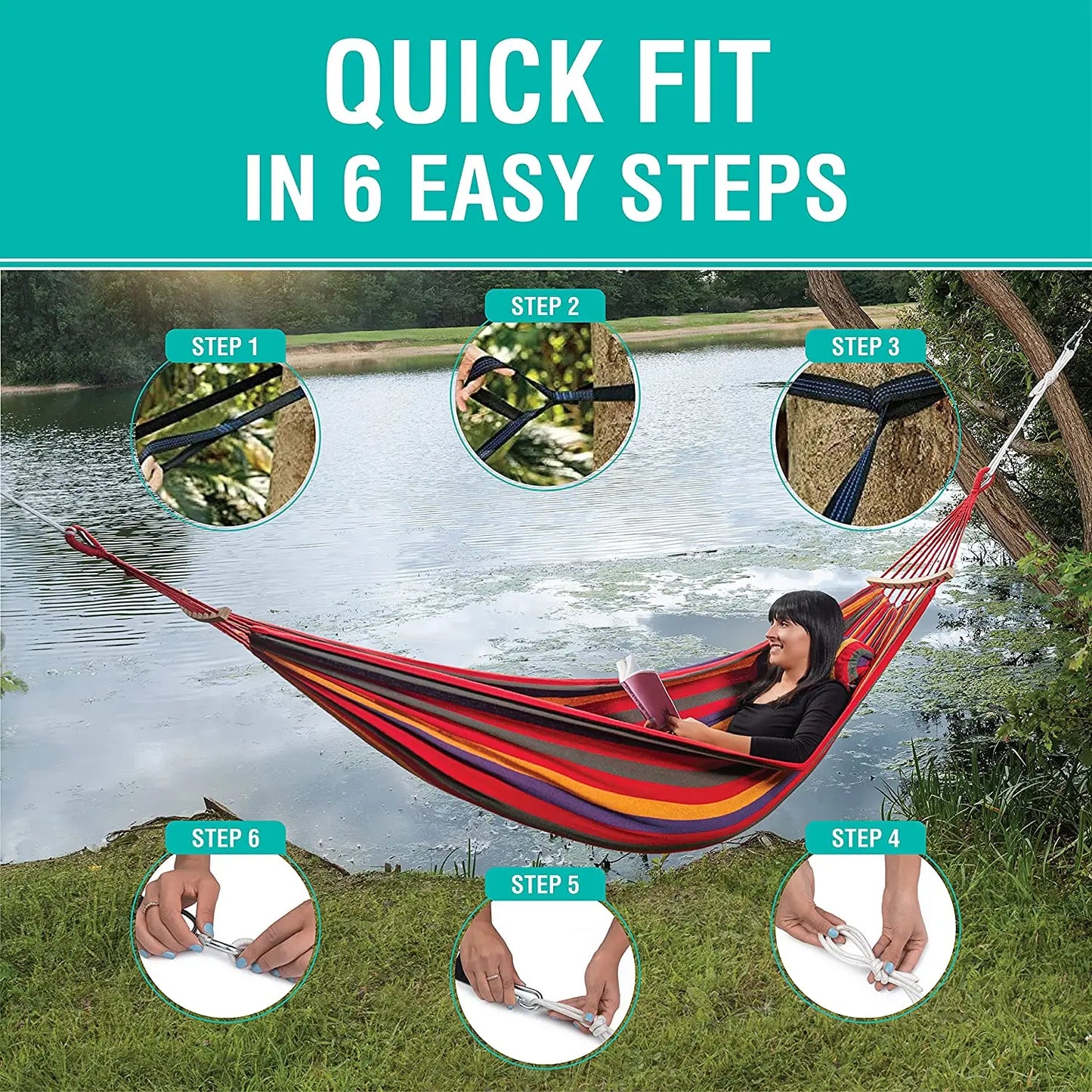 Portable Canvas Hammock – Single & Double