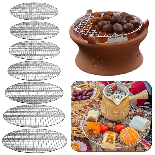 Title: Grill Racks Round Reusable Grill Racks Roast Grate Cooking Barbecue BBQ Cooking Net For Kitchen Cooking Supplies